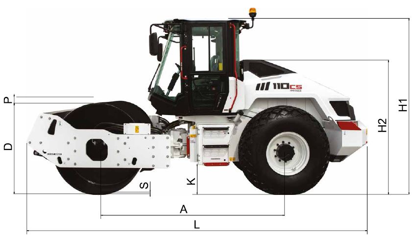 Rodillo compactador HMK 110 CS